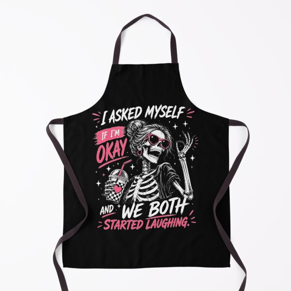 Item preview, I Asked Myself If I'm Okay Skeleton, Snarky Sarcastic Funny Mental Health, Vintage Distressed designed and sold by Sprinkle12345.