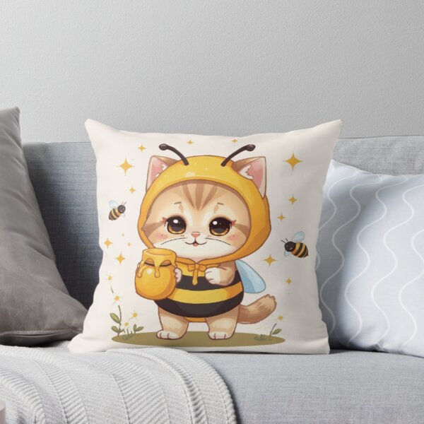 Item preview, Cute Honey Bee Cat Kawaii Sticker | Adorable Bee Kitty Gift designed and sold by Stylestickers55.