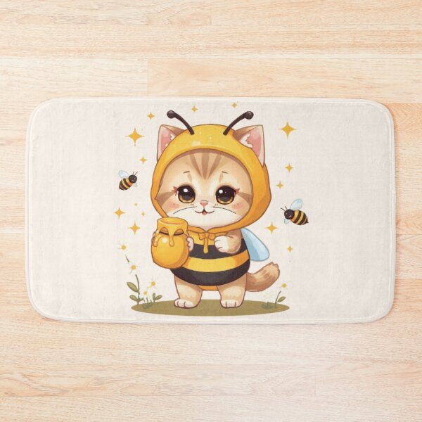 Item preview, Cute Honey Bee Cat Kawaii Sticker | Adorable Bee Kitty Gift designed and sold by Stylestickers55.