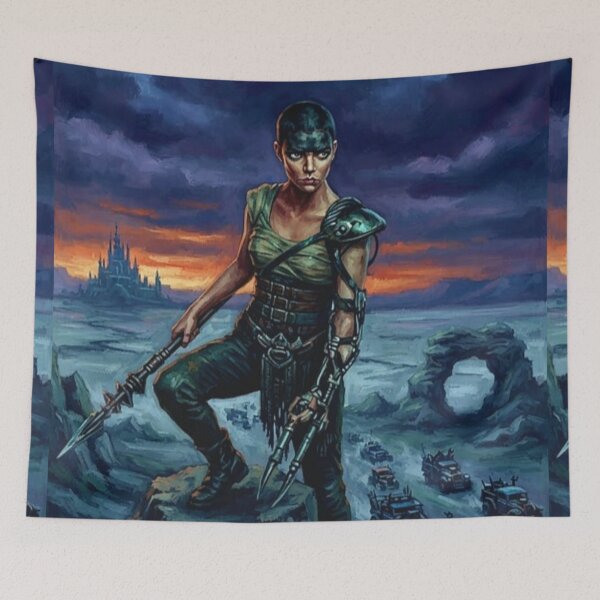 Item preview, Furiosa A Mad Max Saga Post-Apocalyptic Action Sci-Fi Thriller Tribute Art Poster designed and sold by Art's Diner.