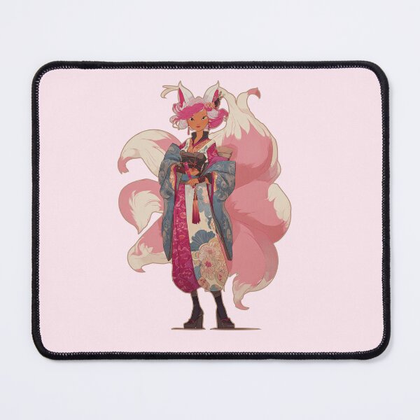 Item preview, Pink anime kitsune designed and sold by Tana&tanuc.