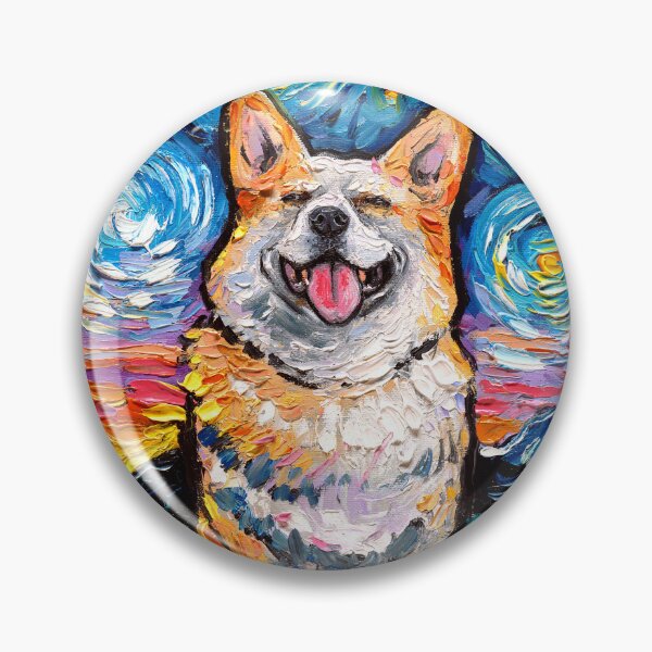 Item preview, Smiling Corgi Night designed and sold by AjaTrier.