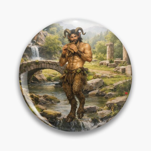 Item preview, Pan the Forest Guardian – Mythic Satyr Art designed and sold by MysticOzzy.