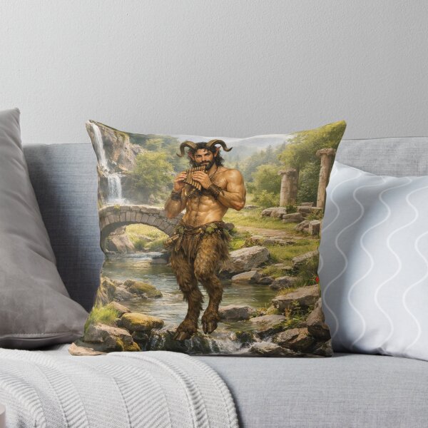 Item preview, Pan the Forest Guardian – Mythic Satyr Art designed and sold by MysticOzzy.