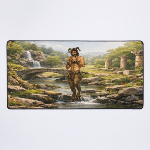Item preview, Pan the Forest Guardian – Mythic Satyr Art designed and sold by MysticOzzy.