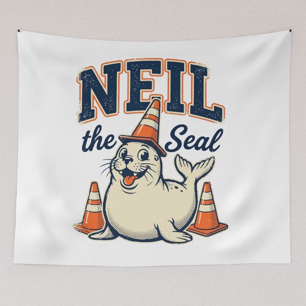 Item preview, Neil the Seal - Emotional Support Cone | Funny Tasmanian Seal designed and sold by Uglyandcute.