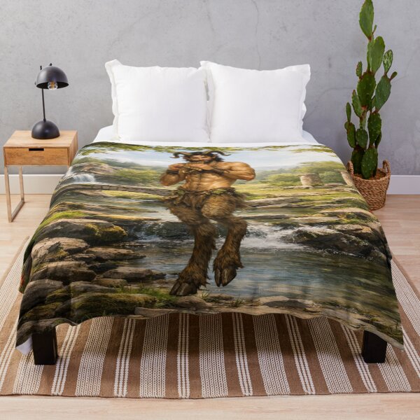 Item preview, Pan the Forest Guardian – Mythic Satyr Art designed and sold by MysticOzzy.