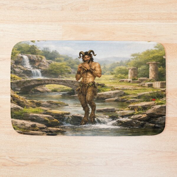 Item preview, Pan the Forest Guardian – Mythic Satyr Art designed and sold by MysticOzzy.