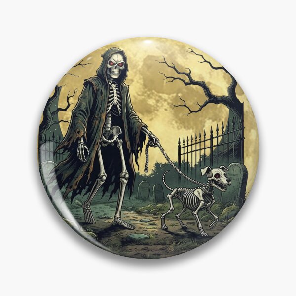 Item preview, Walking the Doggie under a Halloween Moon designed and sold by susiecc.