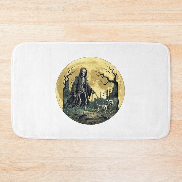 Item preview, Walking the Doggie under a Halloween Moon designed and sold by susiecc.