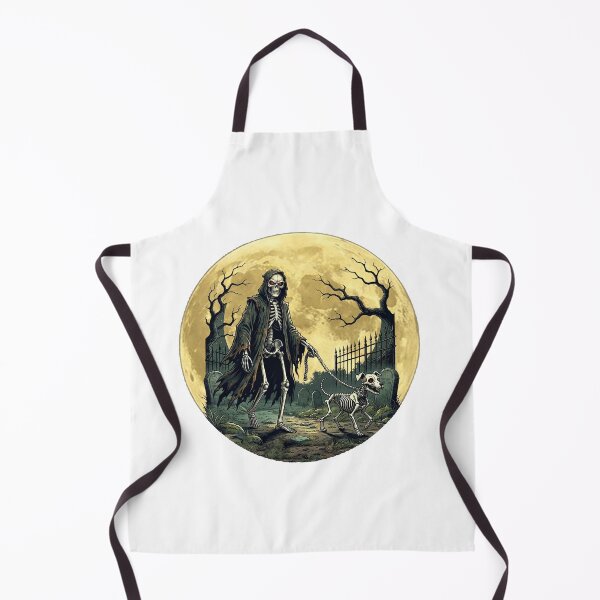 Item preview, Walking the Doggie under a Halloween Moon designed and sold by susiecc.