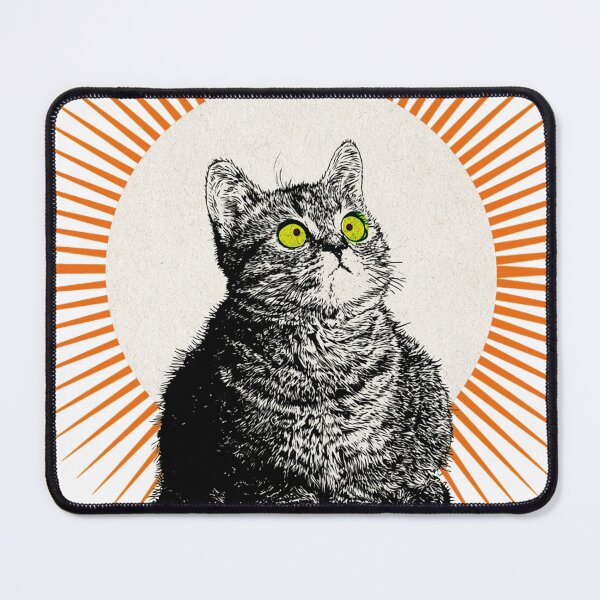 Item preview, A cute kitten looks at something in surprise. designed and sold by Tana&tanuc.