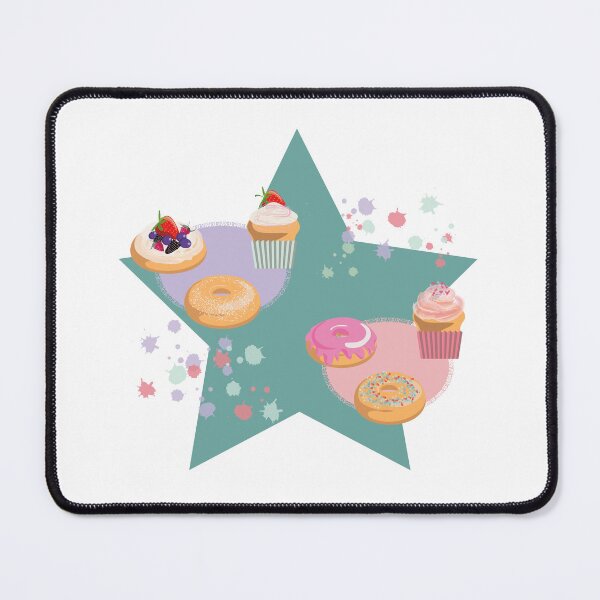 Item preview, Multicolored sweets on colored napkins in cartoon animatic style. designed and sold by Tana&tanuc.