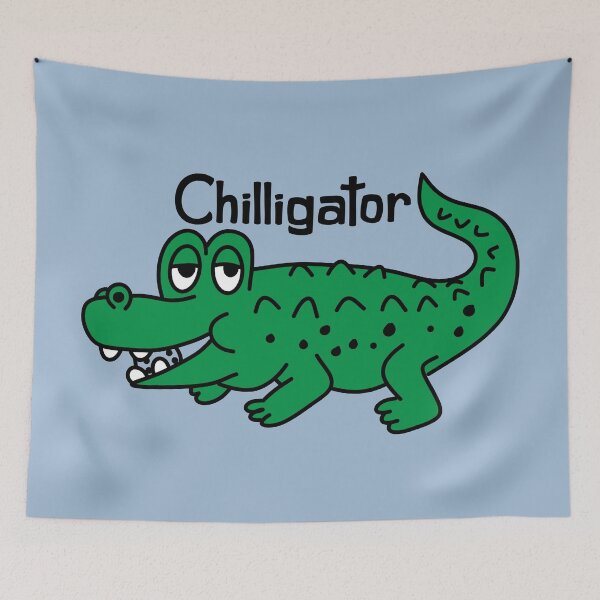 Item preview, Chilligator Crocodile designed and sold by RetroChunky®.