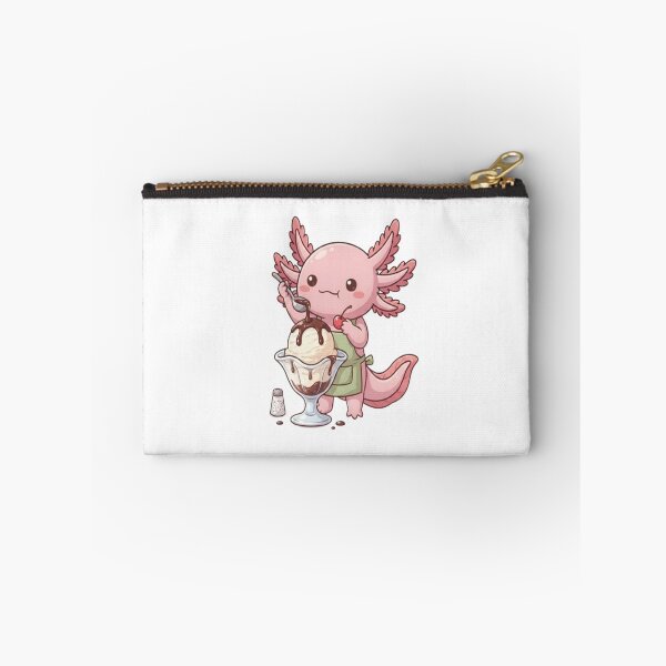 Item preview, Cute Axolotl Making Ice Sundae designed and sold by Ella_Sketch.