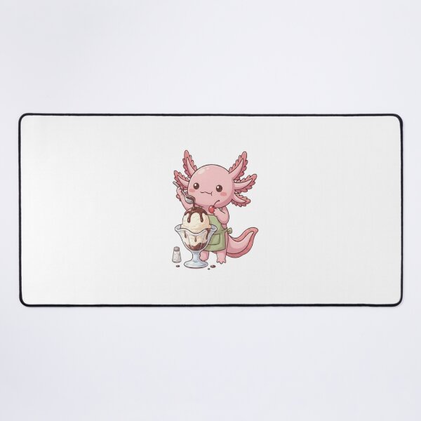 Item preview, Cute Axolotl Making Ice Sundae designed and sold by Ella_Sketch.