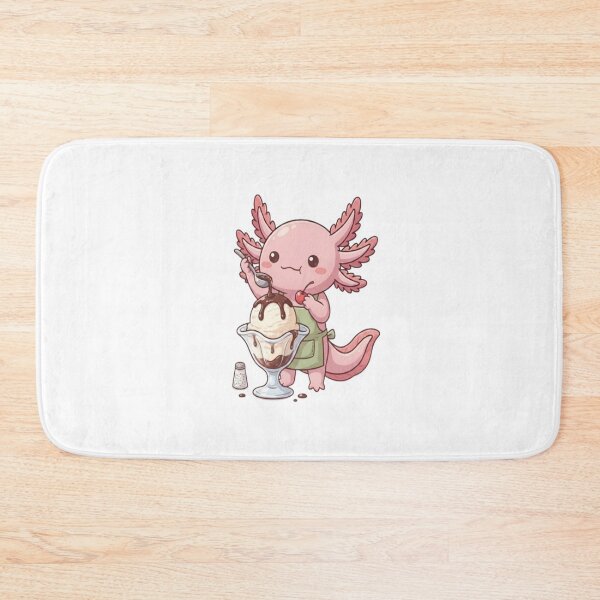 Item preview, Cute Axolotl Making Ice Sundae designed and sold by Ella_Sketch.