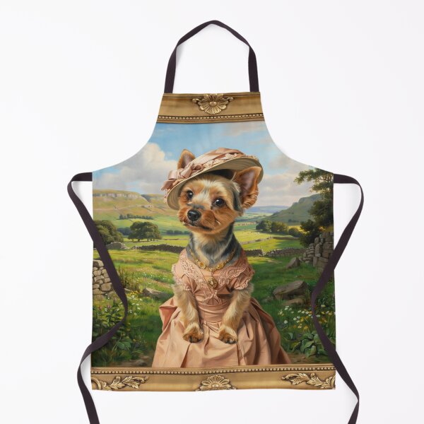 Item preview, A formal baroque-style royal portrait illustration of a charming Yorkshire Terrier designed and sold by 123ks.
