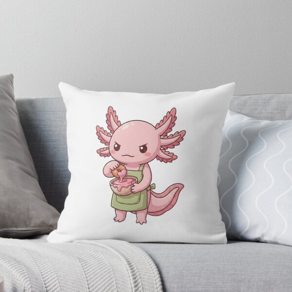 Item preview, Cute Axolotl Dipping Donut Frosting designed and sold by Ella_Sketch.