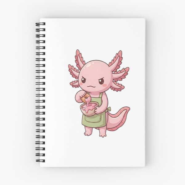 Item preview, Cute Axolotl Dipping Donut Frosting designed and sold by Ella_Sketch.