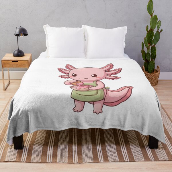 Item preview, Cute Axolotl Dipping Donut Frosting designed and sold by Ella_Sketch.