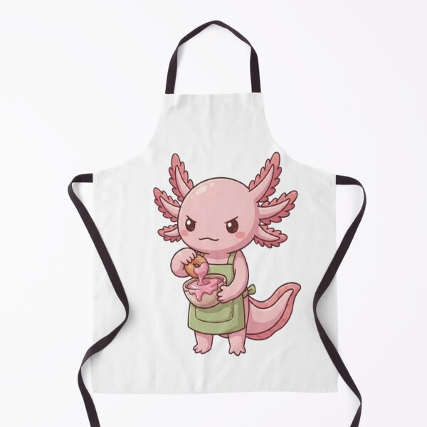 Item preview, Cute Axolotl Dipping Donut Frosting designed and sold by Ella_Sketch.