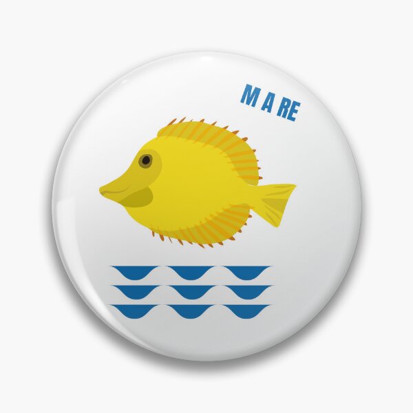 Item preview, Yellow fish against an abstract sea background designed and sold by Tana&tanuc.