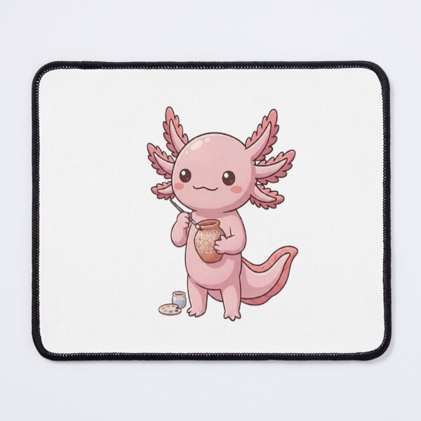 Item preview, Cute Axolotl Painting Clay Pottery designed and sold by Ella_Sketch.