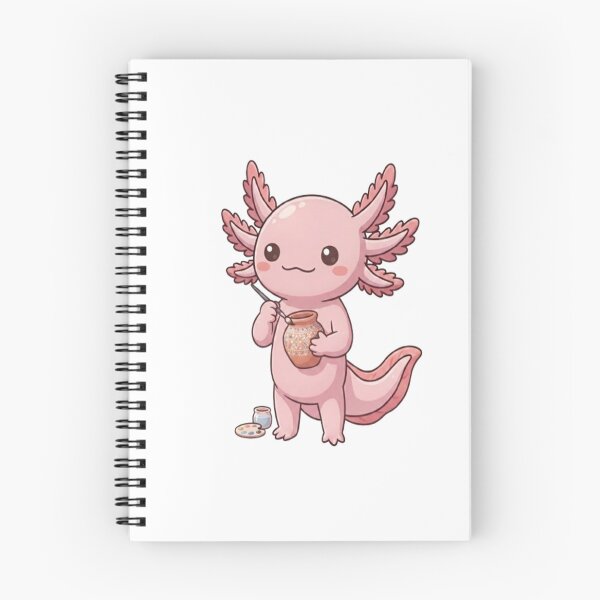 Item preview, Cute Axolotl Painting Clay Pottery designed and sold by Ella_Sketch.