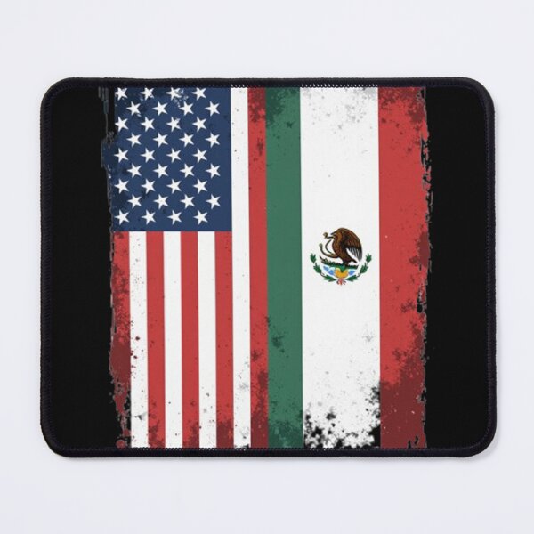 Item preview, Split Heritage Flag - USA & Mexico designed and sold by BajioAmigos.