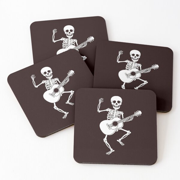 Item preview, Funny Skeleton Playing Guitar Illustration designed and sold by ArtPer-design.