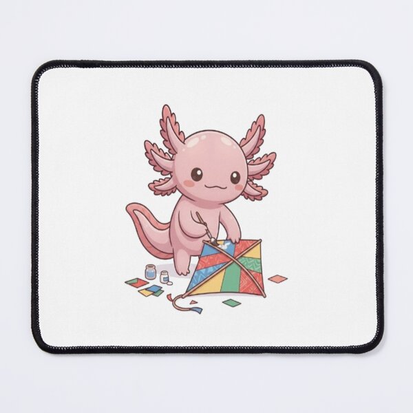 Item preview, Cute Axolotl Making Flying Kite designed and sold by Ella_Sketch.