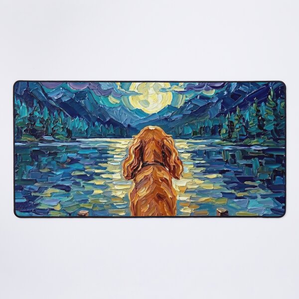 Item preview, On The Dock – Red Cocker Spaniel designed and sold by AjaTrier.