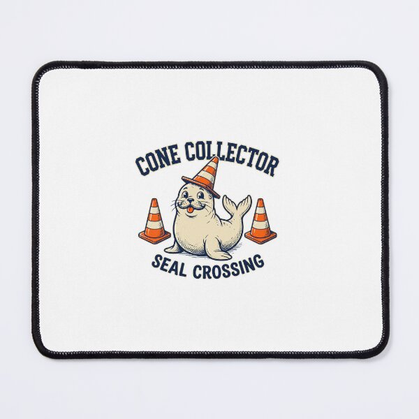 Item preview, Neil the Seal - Emotional Support Cone | Funny Tasmanian Seal designed and sold by Uglyandcute.