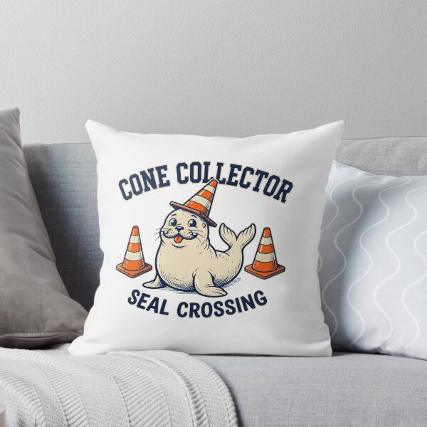 Item preview, Neil the Seal - Emotional Support Cone | Funny Tasmanian Seal designed and sold by Uglyandcute.