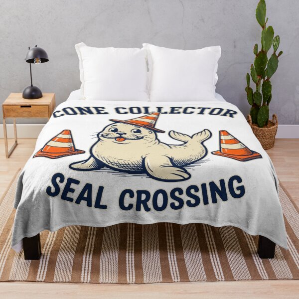 Item preview, Neil the Seal - Emotional Support Cone | Funny Tasmanian Seal designed and sold by Uglyandcute.