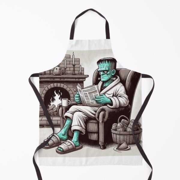 Item preview, Frankenstein Reads the Newspaper designed and sold by Art School Dropout.