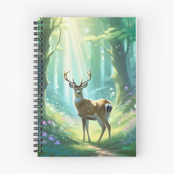 Item preview, Nature - Deer in a Luminous Clearing, Forest Harmony designed and sold by World-Pets.