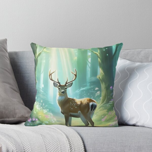 Item preview, Nature - Deer in a Luminous Clearing, Forest Harmony designed and sold by World-Pets.
