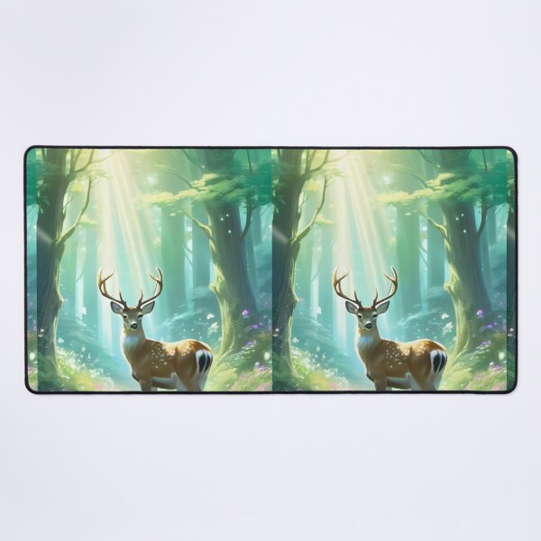 Item preview, Nature - Deer in a Luminous Clearing, Forest Harmony designed and sold by World-Pets.