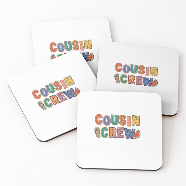 Item preview, Cute Cousin Crew Summer Sticker  Colorful Patchwork Family Vacation Design designed and sold by Omarmadani.