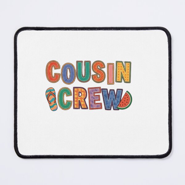 Item preview, Cute Cousin Crew Summer Sticker  Colorful Patchwork Family Vacation Design designed and sold by Omarmadani.