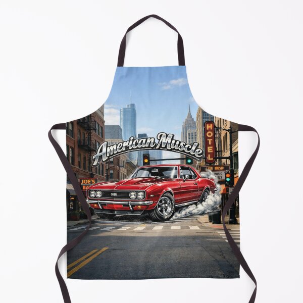 Item preview, American Muscle – 1965 Camaro Burnout Retro Street Scene designed and sold by MysticOzzy.