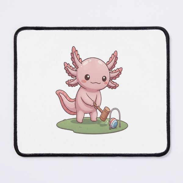 Item preview, Cute Axolotl Playing Croquet Game designed and sold by Ella_Sketch.