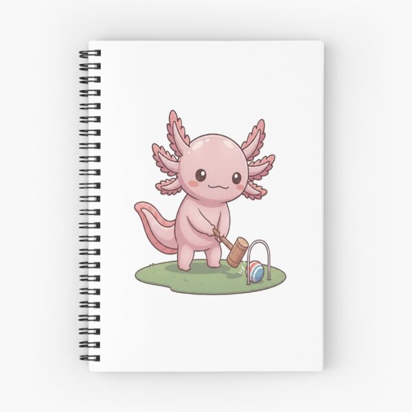 Item preview, Cute Axolotl Playing Croquet Game designed and sold by Ella_Sketch.