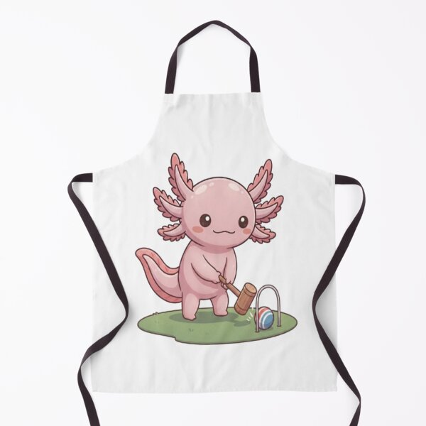 Item preview, Cute Axolotl Playing Croquet Game designed and sold by Ella_Sketch.