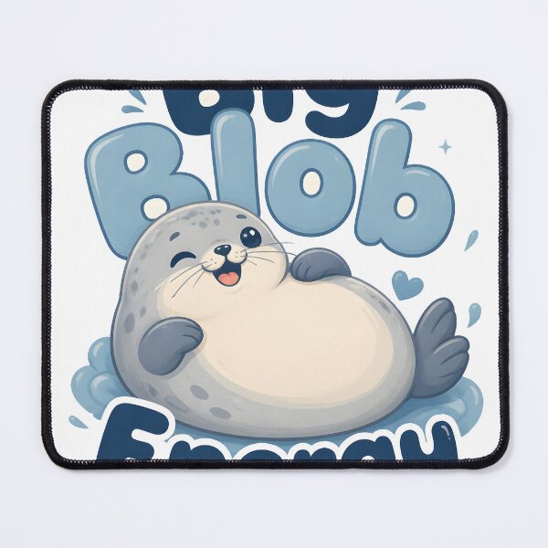 Item preview, Big Blob Energy Cute Seal designed and sold by VINTOR-.