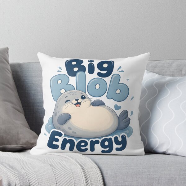 Item preview, Big Blob Energy Cute Seal designed and sold by VINTOR-.