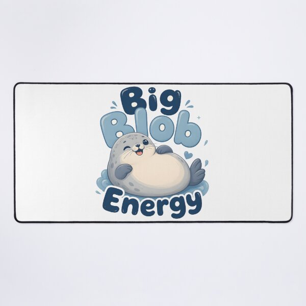 Item preview, Big Blob Energy Cute Seal designed and sold by VINTOR-.
