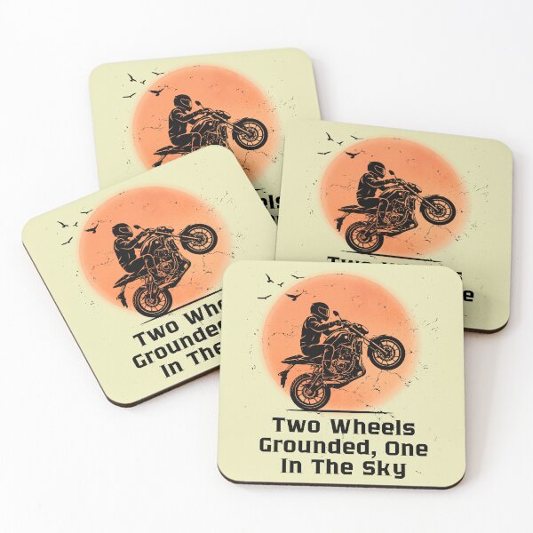 Item preview, Two Wheels Grounded One In The Sky Retro Motorcycle designed and sold by AhmadAnnaPrints.